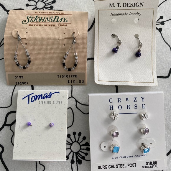 Liz Claiborne Jewelry - Lot of never-worn earrings. 6 pairs in total.